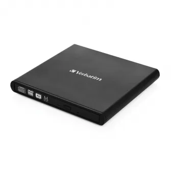 DVD-RW extern Verbatim Slimline 98938, USB 2.0, Negru
