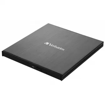 DVD-RW extern Verbatim Slimline, USB 3.2 Gen 1/ USB-C, Negru