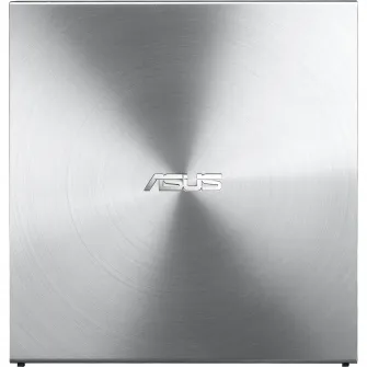 DVD writer extern ASUS SDRW-08U5S-U, 8X, ultra-subtire 12.9mm, suport M-DISC, compatibil cu Windows si Mac OS, ASUS Webstorage gratuit 12 luni, Nero BackItUp, E-Green, Argintiu