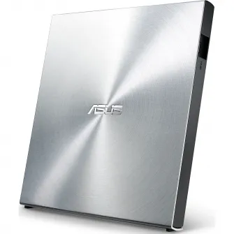 DVD writer extern ASUS SDRW-08U5S-U, 8X, ultra-subtire 12.9mm, suport M-DISC, compatibil cu Windows si Mac OS, ASUS Webstorage gratuit 12 luni, Nero BackItUp, E-Green, Argintiu