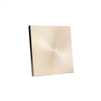 DVD writer extern ASUS ZenDrive U9M, 8X, ultra-subtire 13.9mm, suport M-DISC, compatibil cu USB tip C si tip A pentru Windows si Mac OS, Nero BackItUp, E-Green, Auriu