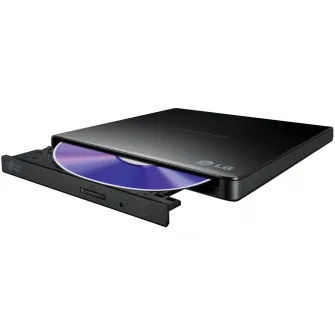 Внешний записывающий DVD-диск Hitachi-LG GP57EB40, Slim, 8x, USB 2.0, черный, розничная торговля