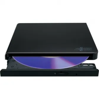 Внешний записывающий DVD-диск Hitachi-LG GP57EB40, Slim, 8x, USB 2.0, черный, розничная торговля