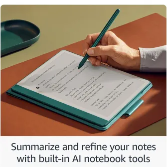 eBook Reader Amazon Kindle Scribe 2024, 64GB, Premium Pen, Display 10.2'' 300 ppi, Wi-Fi, USB-C, Verde