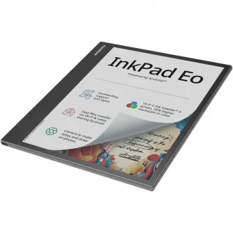 eBook Reader & e-note Pocketbook InkPad Eo, 10.3'' E Ink Kaleido 3, 64 GB, 300 ppi, Android, stilou WACOM, Gri