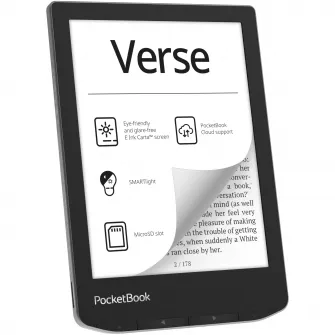 eBook Reader PocketBook Verse PB629, ecran tactil 6.0 E Ink Carta™ 1200, 212dpi, 8GB, SMARTlight, G-sensor, WiFi, Mist Grey