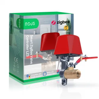 Electrovalva inteligenta cu Nous LZ3, ZigBee, cu temporizator, compatibil 1/2, 3/4, 1, 1.25