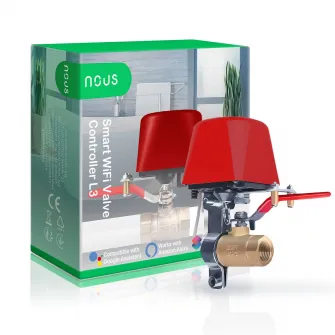 Electrovalva inteligenta Nous L3, WI-FI, cu temporizator, compatibil 1/2, 3/4, 1, 1.25