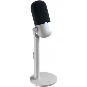 Elgato Wave Neo – Microfon USB pentru PC sau Mac, Plug-’n-Play, Inregistrare profesionala, Pentru Teams/Zoom/Gaming/Podcasting/TikTok/Discord – Functioneaza pe laptop, iPad, PS4/PS5 si iPhone (cu adaptor)