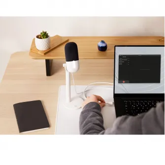 Elgato Wave Neo – Microfon USB pentru PC sau Mac, Plug-’n-Play, Inregistrare profesionala, Pentru Teams/Zoom/Gaming/Podcasting/TikTok/Discord – Functioneaza pe laptop, iPad, PS4/PS5 si iPhone (cu adaptor)