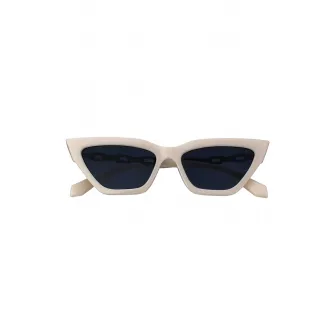 Emily Westwood, Ochelari de soare cat-eye cu lentile uni Amaya, Negru, Alb, 52-16-142