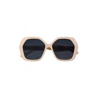 Emily Westwood, Ochelari de soare hexagonali, Bej, 55-17-150