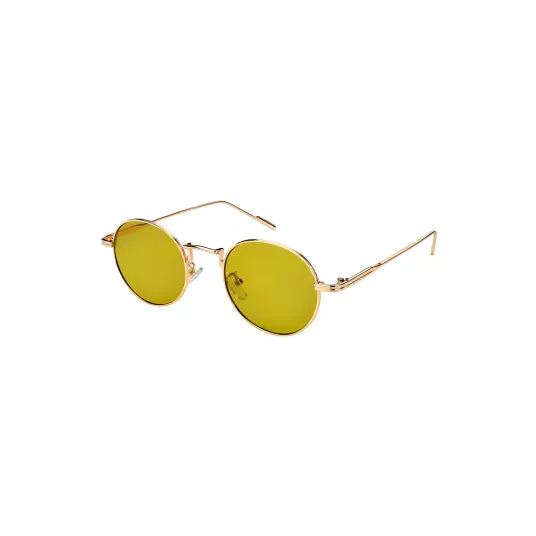 Emily Westwood, Ochelari de soare rotunzi Charlie, Auriu, 50-22-149