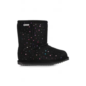 Emu, Cizme fara inchidere, de piele intoarsa Sparkle, Negru, 36 EU
