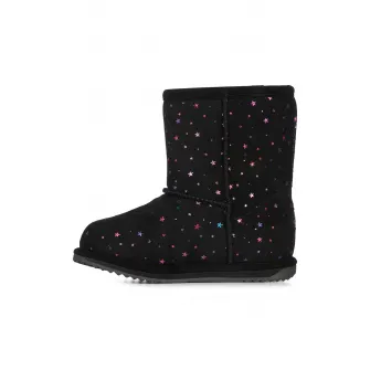 Emu, Cizme fara inchidere, de piele intoarsa Sparkle, Negru, 36 EU