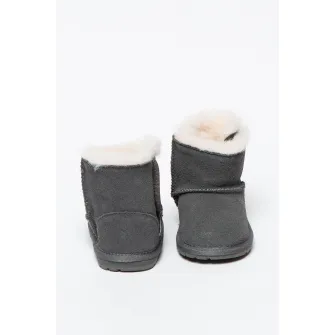 Emu, Ghete de iarna din piele intoarsa Toddle, Gri carbune, 18-24M Standard