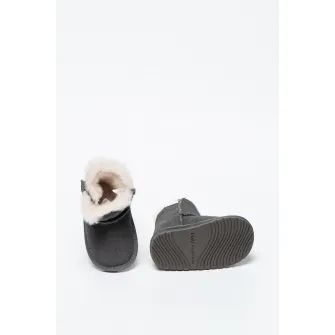 Emu, Ghete de iarna din piele intoarsa Toddle, Gri carbune, 18-24M Standard