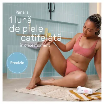 Epilator Braun Silk-Г©pil 5 5-500 Wet & Dry, MicroGrip, Smart Light, 28 de pensete, 2 viteze, Alb