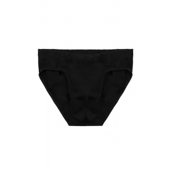 EROS, Set de chiloti din bumbac - 2 perechi, Negru, S