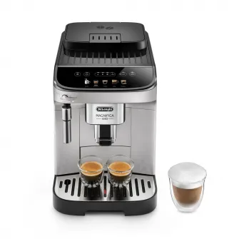 Espressor automat De’Longhi Magnifica Evo ECAM 290.31.SB, 1,8l, 15 bar, sistem spumare lapte manual, rasnita cu 13 setari, 1450 W, negru/argintiu