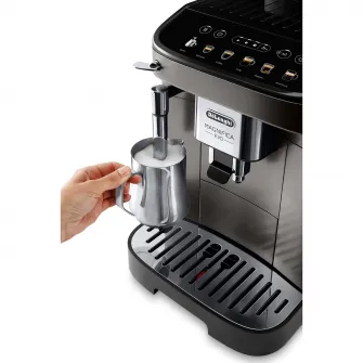 Espressor automat De'Longhi Magnifica Evo ECAM 290.42.TB, Sistem spumare lapte manual, Rasnita cu 13 setari, 1,8l, 15 bar, 1450W, Negru/Argintiu