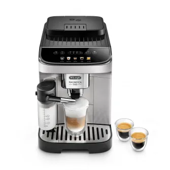 Espressor automat De’Longhi Magnifica Evo ECAM 290.61.SB, 1450W, 1,8l, 15 bar, carafa pentru lapte, sistem LatteCrema, rasnita cu 13 setari, Negru - Argintiu