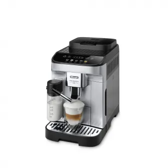 Espressor automat De’Longhi Magnifica Evo ECAM 290.61.SB, 1450W, 1,8l, 15 bar, carafa pentru lapte, sistem LatteCrema, rasnita cu 13 setari, Negru - Argintiu