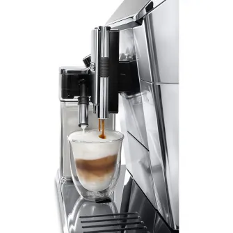 Espressor automat De'Longhi Primadonna Elite ECAM 650.55.MS, Carafa pentru lapte, Sistem LatteCrema, Rasnita cu 13 setari, Coffee Link App, 2l, 1450 W, 19 bar, Argintiu