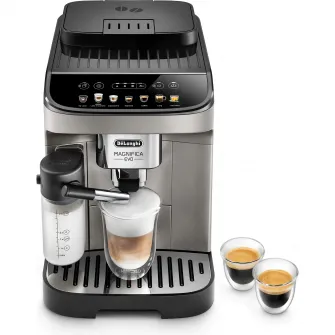 Автоматическая эспрессо-машина De'Longhi Magnifica Evo ECAM 290.81.TB, графин для молока, система LatteCrema, кофемолка с настройками 13, 1,8 л, 15 бар, 1450 Вт, черный / серебристый