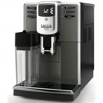 Автоматическая эспрессо-машина Gaggia Anima Class, 1850 Вт, бар 15, встроенный графин для молока o.5 л, керамическая кофемолка, 5-ступенчатая оптиарома, 3-ступенчатая температура, серебристый
