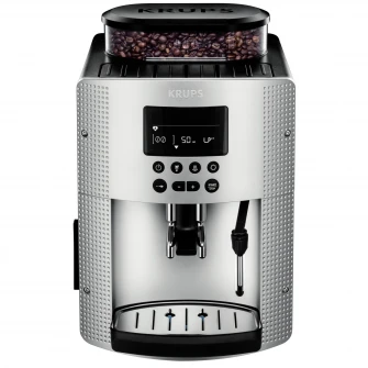 Espressor automat Krups Espresseria Essential EA815E70, 1450W, 15 bar, 1.7 l, display LCD, Argintiu