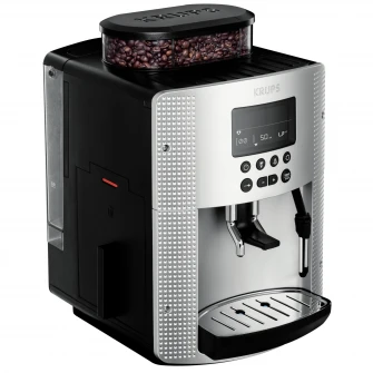 Espressor automat Krups Espresseria Essential EA815E70, 1450W, 15 bar, 1.7 l, display LCD, Argintiu