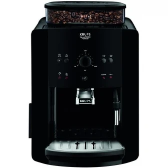 Espressor automat Krups Picto Arabica EA811010, 1450W, 15bari, rezervor boabe 260g, rezervor apa 1.7L, rasnita 3 nivele, Negru