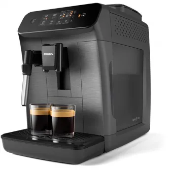 Espressor automat Philips seria 800 EP0824/00, sistem clasic de spumare a laptelui din plastic, 2 varietati de cafea, rasnita ceramica, display intuitiv, posibilitate de ajustare a tariei si a cantitatii de cafea