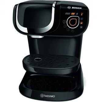 Espressor Bosch Tassimo MY WAY TAS6502, 1500W, 1.3 L, T-Disc, Tehnologie INTELLIBREW, 4 setari de memorie, capsule, Negru