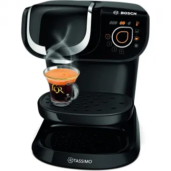 Espressor Bosch Tassimo MY WAY TAS6502, 1500W, 1.3 L, T-Disc, Tehnologie INTELLIBREW, 4 setari de memorie, capsule, Negru