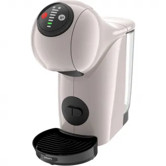 Espressor cu capsule KRUPS NESCAFÉ® Dolce Gusto® Genio S KP243AF0, 15 bari presiune, 1500 W, peste 30 de retete calde & reci, capacitate rezervor 0.8 L, functie XL, mod Eco, crem