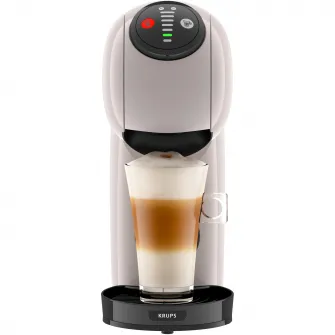 Espressor cu capsule KRUPS NESCAFÉ® Dolce Gusto® Genio S KP243AF0, 15 bari presiune, 1500 W, peste 30 de retete calde & reci, capacitate rezervor 0.8 L, functie XL, mod Eco, crem