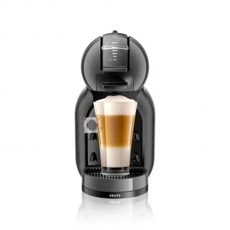 Espressor cu capsule KRUPS NESCAFÉ® Dolce Gusto® Mini Me KP123810, 15 bari presiune, 1500 W, capacitate rezervor 0.8 L, functie Eco, gri