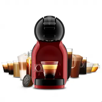 Espressor cu capsule KRUPS NESCAFÉ® Dolce Gusto® Mini Me KP123H10, 1500 W, capacitate rezervor 0.8 L ,15 bari presiune, Tehnologia Play & Select, functie Eco, rosu & negru