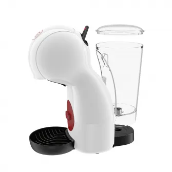 Espressor cu capsule KRUPS NESCAFÉ® Dolce Gusto® Piccolo XS KP1A3110, 15 bari presiune, 1600 W, capacitate rezervor 0.8 L, functie Eco, alb & rosu