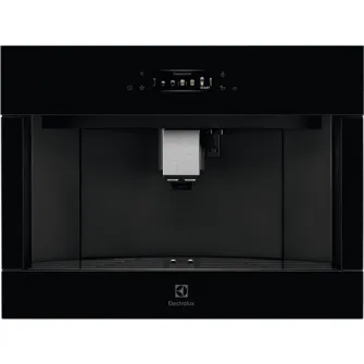Espressor incorporabil automat Electrolux Seria 900 PRO, Control touch, 12 programe, Display TFT activ, Capacitate rezervor apa 2.5 l, Capacitate rasnita 350 grame, Indicator reumplere cafea si apa, Sticla neagra