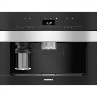 Espressor incorporabil Miele CVA 7440 EDST (PureLine), 0.6 W, recipient apa 2.7 l, recipient lapte 0.7 l, capacitate boabe cafea 600g, Negru