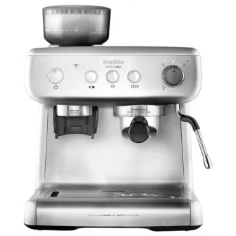 Ручная эспрессо-машина Breville Barista Max VCF126X-01, 15 бар, 2,8 л, съемный контейнер для молока 0,46 л, Серебристый