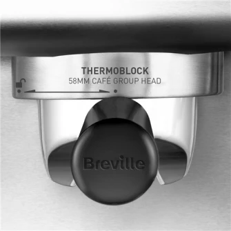 Ручная эспрессо-машина Breville Barista Max VCF126X-01, 15 бар, 2,8 л, съемный контейнер для молока 0,46 л, Серебристый