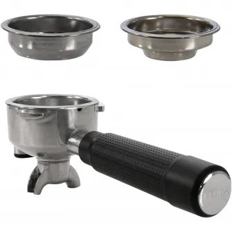 Espressor manual cu rasnita Krups Precision XP801T10, 15 bari, rezervor apa detasabil 3.5 L, 30 trepte de rasnire, 3 trepte temperatura, 3 trepte pre-infuzare, duza cappuccino & apa fierbinte, sistem Thermoblock, negru & argintiu