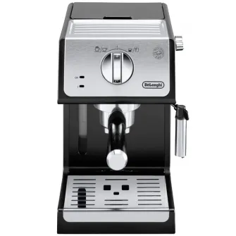 Espressor manual De'Longhi Active line ECP33.21.BK, 1100 W, 1.1 L, 15 bar, sistem Cappuccino, negru
