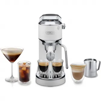 Espressor manual De’Longhi Dedica Duo EC890.W, 1450W, 15 bar, alb