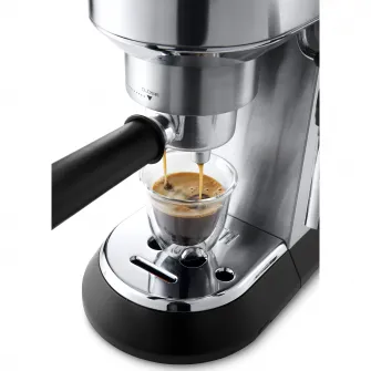 Espressor manual De'Longhi Dedica Style EC 685, 1300 W, 15 Bar, 1.1 l, Slim, Inox