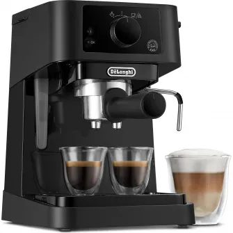Espressor manual DE’LONGHI Stilosa EC 235.BK, 1l, 1100W, 15 bari, Negru